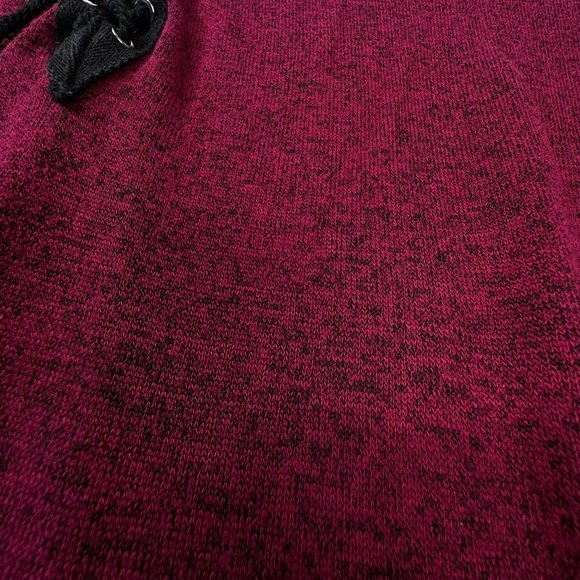 Jodifl Women's Tunic Top Long Sleeve Size‎ Medium Burgundy and black - Picture 6 of 7